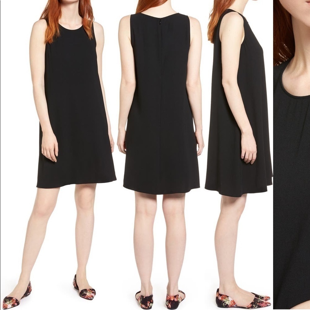 Halogen A-Line Black SleevelessDress Size S